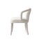 Manhattan Comfort 5-Piece Hathaway 47.24 Round Dining Set in Natural with 4 Palmer Dining Armchairs in Ivory 4-DT03DC088AR-NAIV - alternate 5